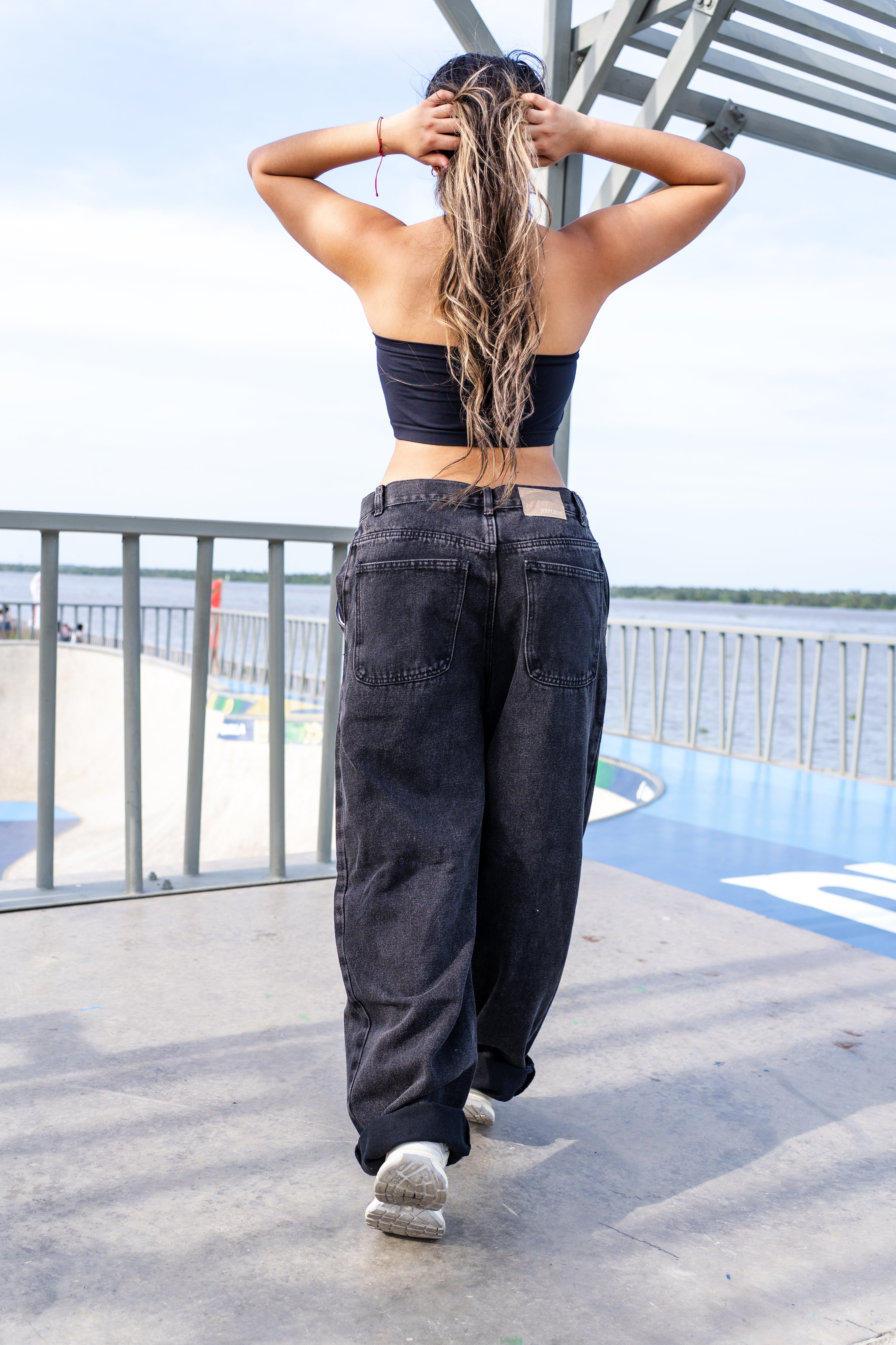 Jean Oversize Woman Dark Core